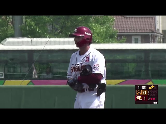 【ファーム】しぶとい一打!! イーグルス・入江大樹 ライトへの先制タイムリーヒットを放つ!! 2025年5月21日 東北楽天ゴールデンイーグルス 対 読売ジャイアンツ