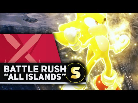 Sonic Frontiers - Update 1 Battle Rush "All Islands" Challenge Easy S-Rank Guide (Max Stats)