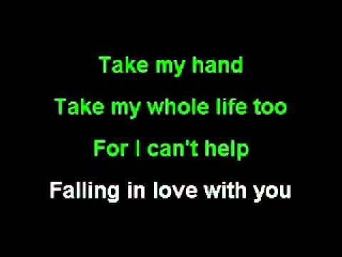 I cant falling in love with you