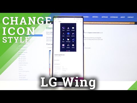 Change Icon Style - LG Wing Display Settings