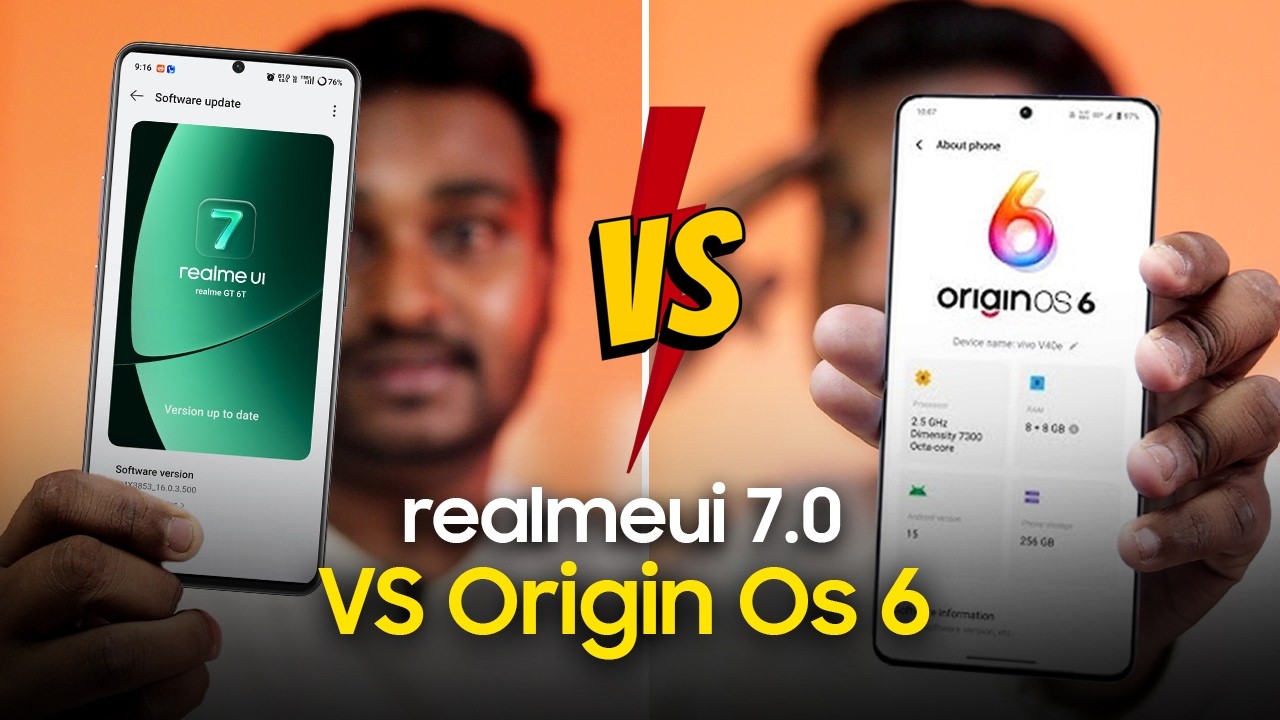 Realme UI 7.0🔥 vs OriginOS 6 😲 Best Android UI?