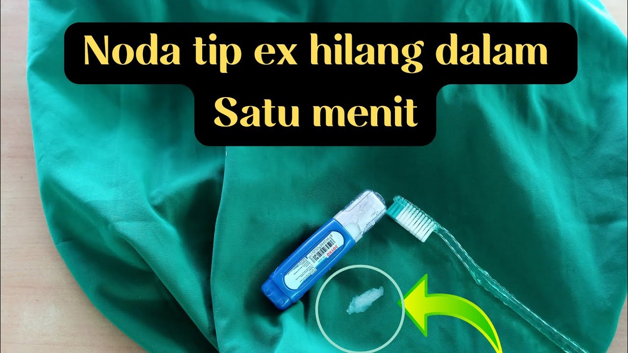 cara menghilangkan noda tipe x di baju