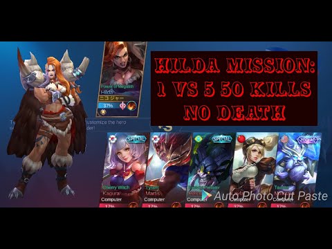 HILDA MISSION IMPOSIBLE 1 VS 5. Free skin when reached 1000 views.Follow the description to join
