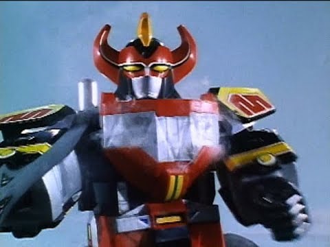 Dino Megazord vs Eye Guy | E8 I, Eye Guy | Mighty Morphin | Power Rangers Official