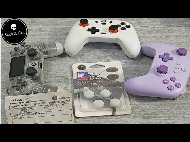 Vídeo relacionado con Skull & Co. Convex Thumb Grip Caps Joystick Cap Analog Stick Cap Thumbstick Grip Cover for Nintendo Switch Pro Controller & PS5 / PS4 / Slim/Pro Controller - Galactic Purple, 2 Pairs (4pcs)