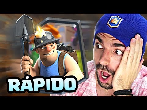 USEI O DECK MAIS RÁPIDO DE MINEIRO DO CLASH ROYALE!