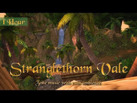 Stranglethorn Vale Music & Rain Ambience (1 hour, World of Warcraft) for Relaxing, Sleep, Meditation