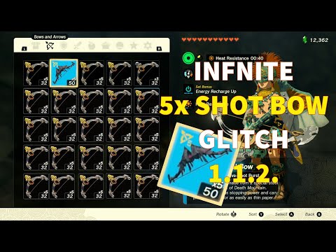 Easiest 5 Shot Bow Glitch 1.1.2. Tears of the Kingdom | Unlimited 5 Shot Bows Instantly