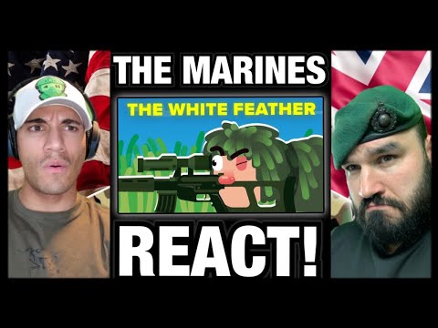 The Marines Reacts To Most Hard Core American Sniper - The White Feather