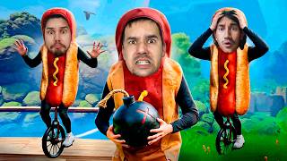 3 SALSICHAS, 1 MONOCICLO E UMA BOMBA 💣🌭 - Unicycle Together