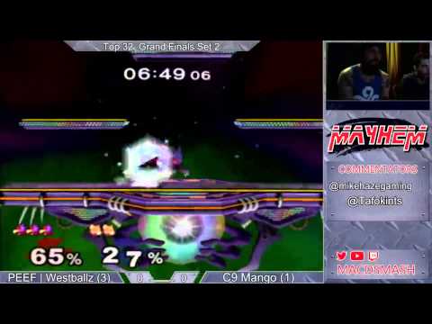 Mayhem June 2015 GF: Westballz (Red) vs Mango (Neutral Falco/Fox)