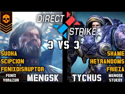 🔺3v3 Mengsk vs Tychus | 3 countered lanes, a game against the time | Direct Strike