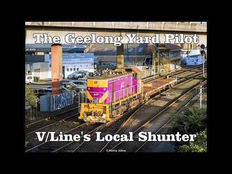 V/Line Shunting / Switching Operations At Geelong Of Locomotive Hauled Carriages: Australian Trains