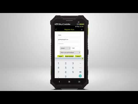 SkyCaddie SX500 New Customer Registration