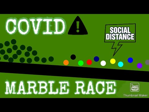Escape COVID-19 - Infection Marble Race  | Major League Marble Race (MLMR) In Algodoo