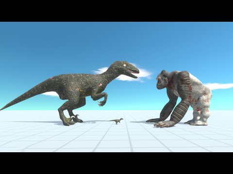 GIANT RAPTOR & TINY RAPTOR vs EVERY UNIT - Animal Revolt Battle Simulator
