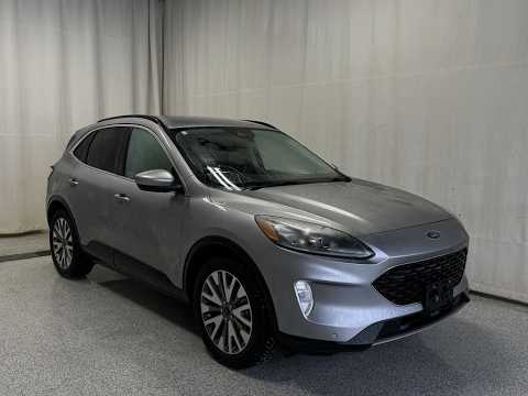 2022 Ford Escape Titanium AWD in Silver for sale at Park Mazda in Sherwood Park, AB