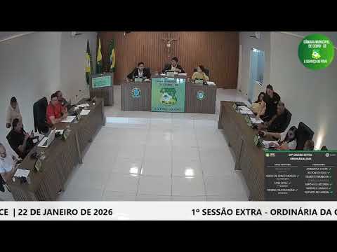 1º SESSÃO EXTRA   ORDINÁRIA DA CÂMARA MUNICIPAL DE CEDRO   CE   22 DE JANEIRO DE 2026