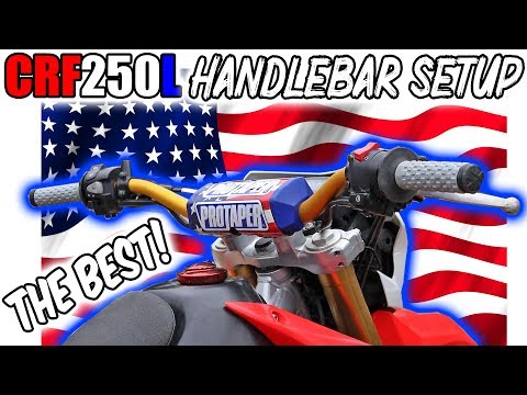 The ULTIMATE CRF250L Handlebar Setup!! | ProTaper FAT BAR Conversion
