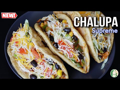 Protein rich Chalupa recipe || Make TACO Bell style Chalupa supreme at Home || Vegetarian Chalupa