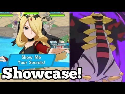 SS Cynthia & Giratina On-Type And Off-Type vs 2k Master Mode | Pokemon Masters EX