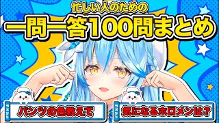 【新規さん必見!】雪花ラミィ一問一答100問まとめ【 ホロライブ/切り抜き/ねぽらぼ/Vtuber】