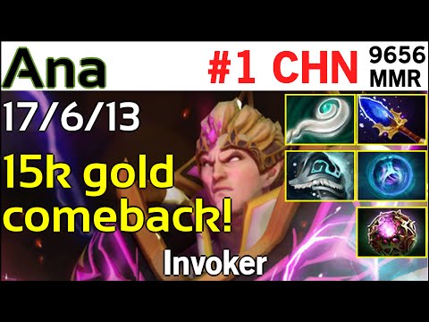 Ana (OG Dota2) - Invoker - 9656 MMR Rank#1 china - Highlights Dota 2 Dota2
