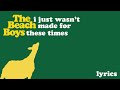 The Beach Boys - I Just Wasn't Made For These Times (Lyrics)