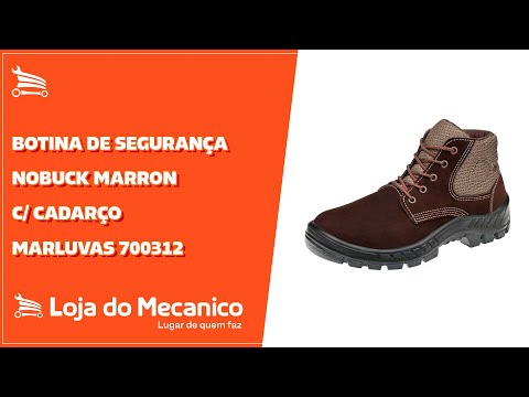 Botina de Segurança Nobuck Marron - MARLUVAS-700312-44 Botina de Segurança Nobuck Marron - MARLUVAS-700312-44