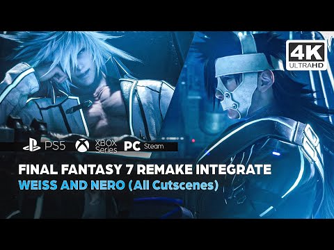 FINAL FANTASY 7 REMAKE INTEGRATE - WEISS AND NERO (All Cutscenes) PS5✔️4K ᵁᴴᴰ 60ᶠᵖˢ