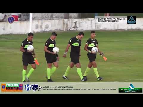 PANORAMA DEPORTIVO TV 2022: FÚTBOL ALVEAR F.C. 4 – 0 DEP. ARGENTINO DE QUEMÚ 5ºT.P.