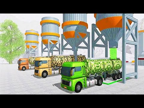Uphill USA Army truck driving duty transport fuel to army base camps - Android Game Play