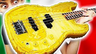 Video thumbnail for I made a PASTA BASS GUITAR by Davie504