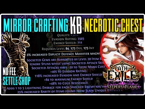 Mirror Crafting the Best Necrotic Body Armour for Kinetic Blast Deadeye - Path of Exile 3.27