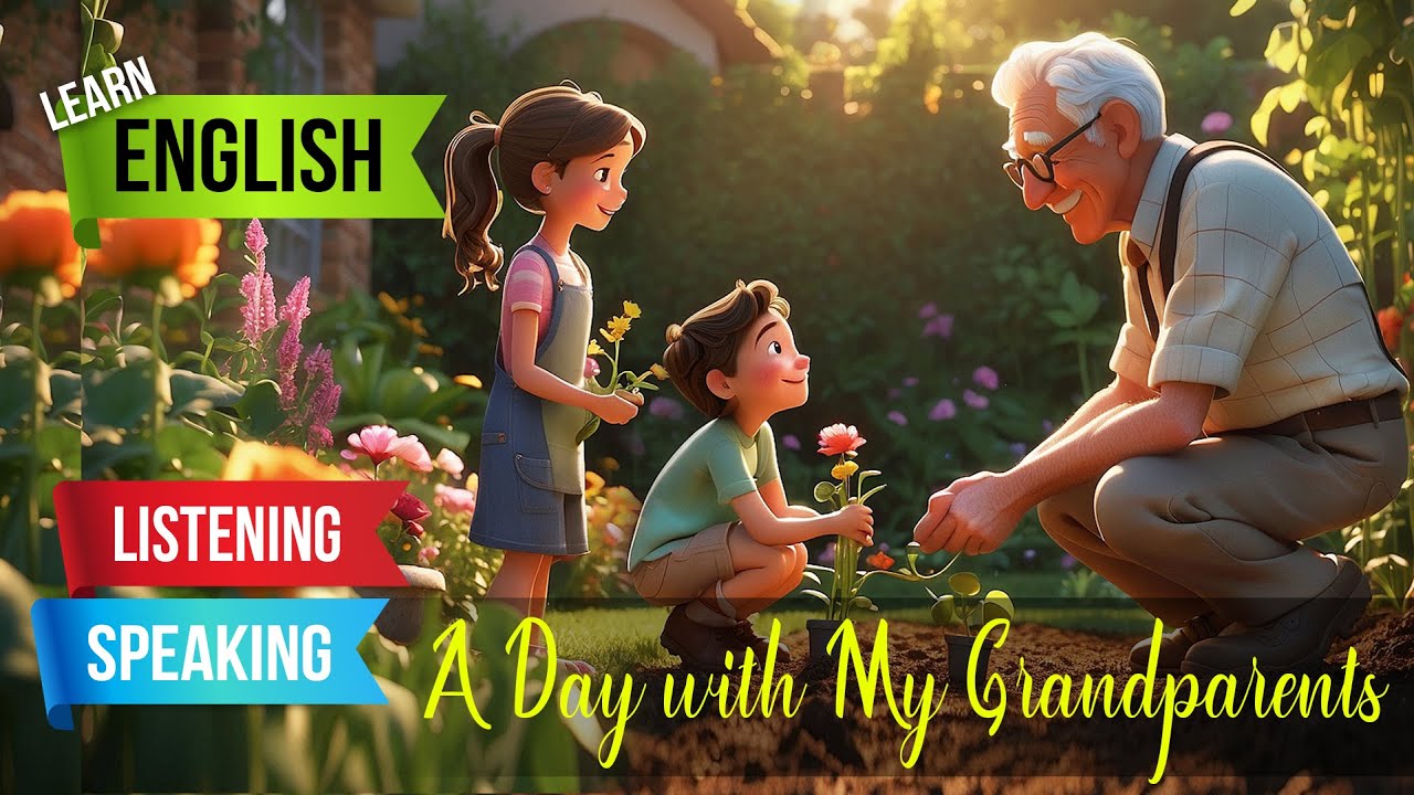 A Day with My Grandparents | English Listening Skills - Speaking Skills | Visiting Grandparents