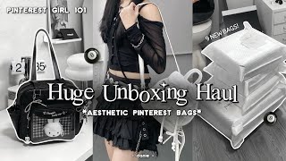 HUGE Pinterest Bags Unboxing Haul 📓⋆˙⟡ (my DREAM collection!!) Ft. Vanwalk