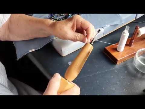 Bobbin winder in use