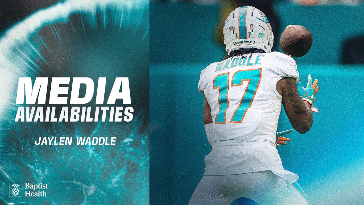 Jaylen Waddle meets with the media | Miami Dolphins