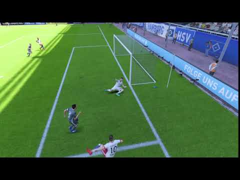 Belo gol. Hamburgo x Benfica