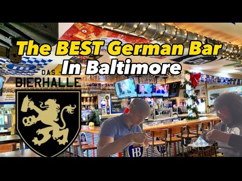 Comer no MELHOR bar/restaurante alemão de Baltimore | Das Bierhalle Maryland Review