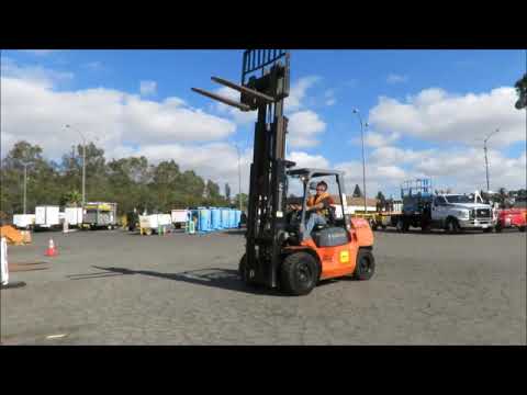 Sold! 2011 Toyota 7FDU35 7000 Lbs Warehouse Industrial Forklift bidadoo.com
