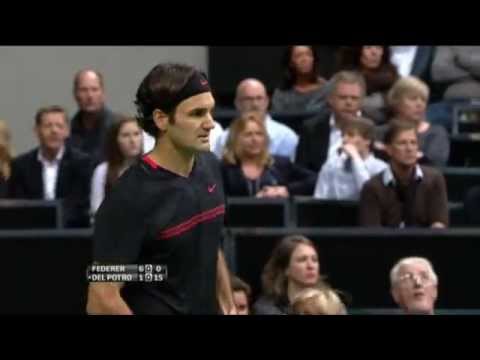 Federer vs Del Potro Rotterdam 2012