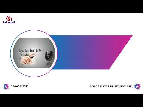 Business to business data entry projects, india