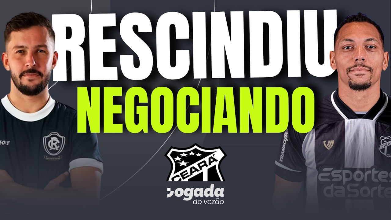 Imagem da notícia Ceará rescinde com dois jogadores e chega a sete saídas; veja lista
