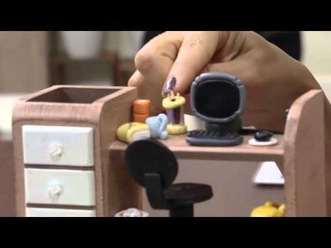 Mulher.com 21/05/2014 - Porta Lapis Miniaturas biscuit por Ricardo Santos Parte 2