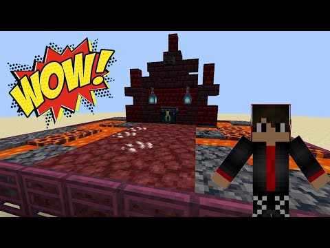 EPIC! Building Mini Nether Fortress in Minecraft