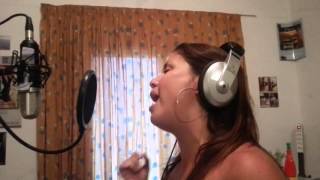 Cristina Ramos en el estudio de grabación. My Heart will go on