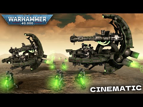 WARHAMMER 40K CINEMATIC BATTLE - Necrons vs Death Korps of Krieg (4K UltraHD)