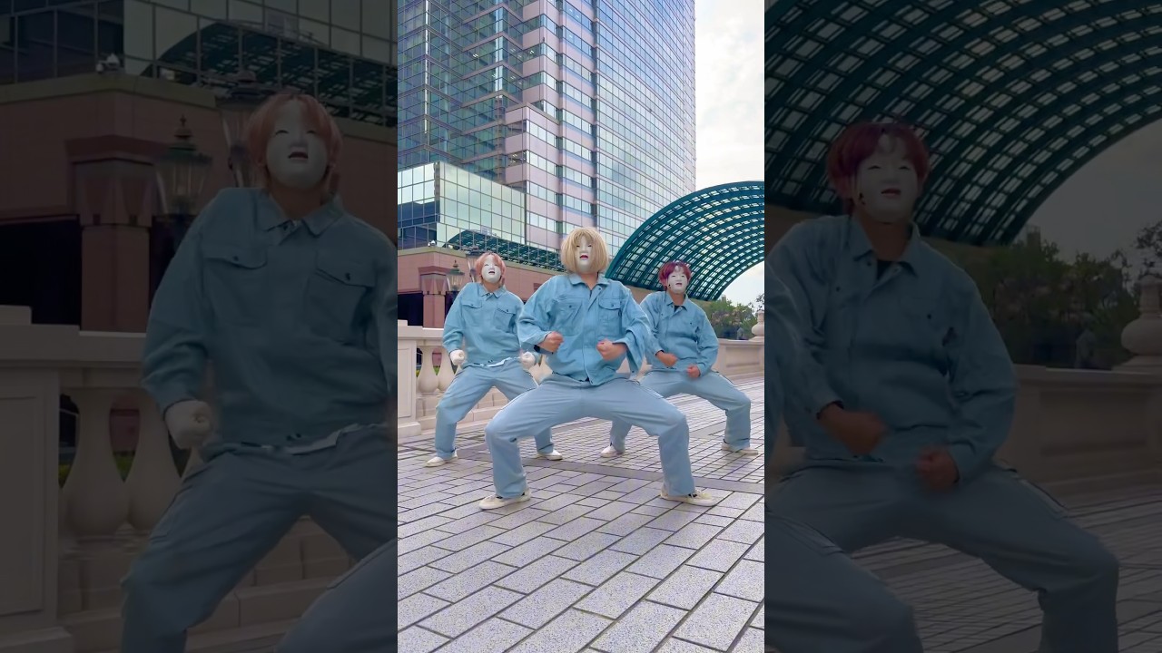 清掃員が本気で変なダンス踊ってみた。#仮面清掃員