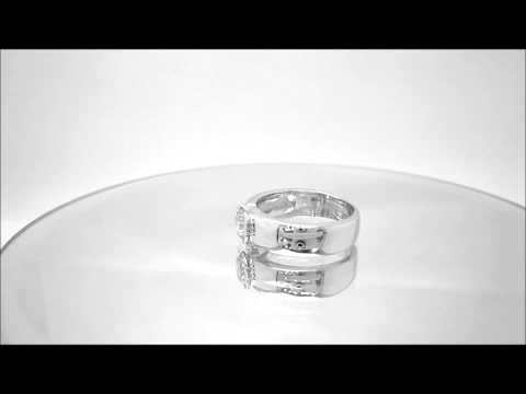 0.75CT ROUND CUT DIAMOND ENGAGEMENT RING SEMI BEZEL SET - KNR INC - 912